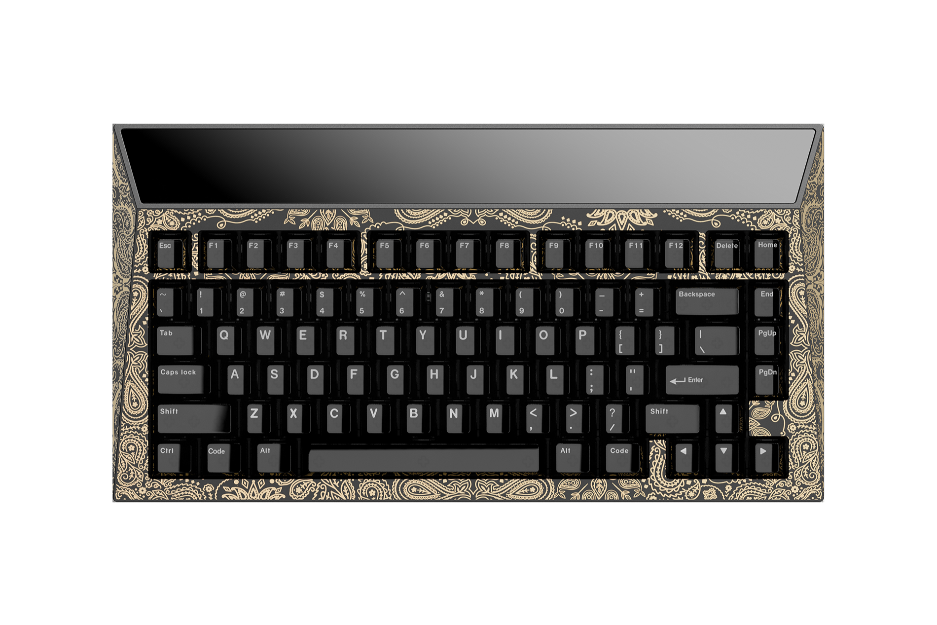 CYBERBOARD Novel Project - Gold Paisley - Angry Miao