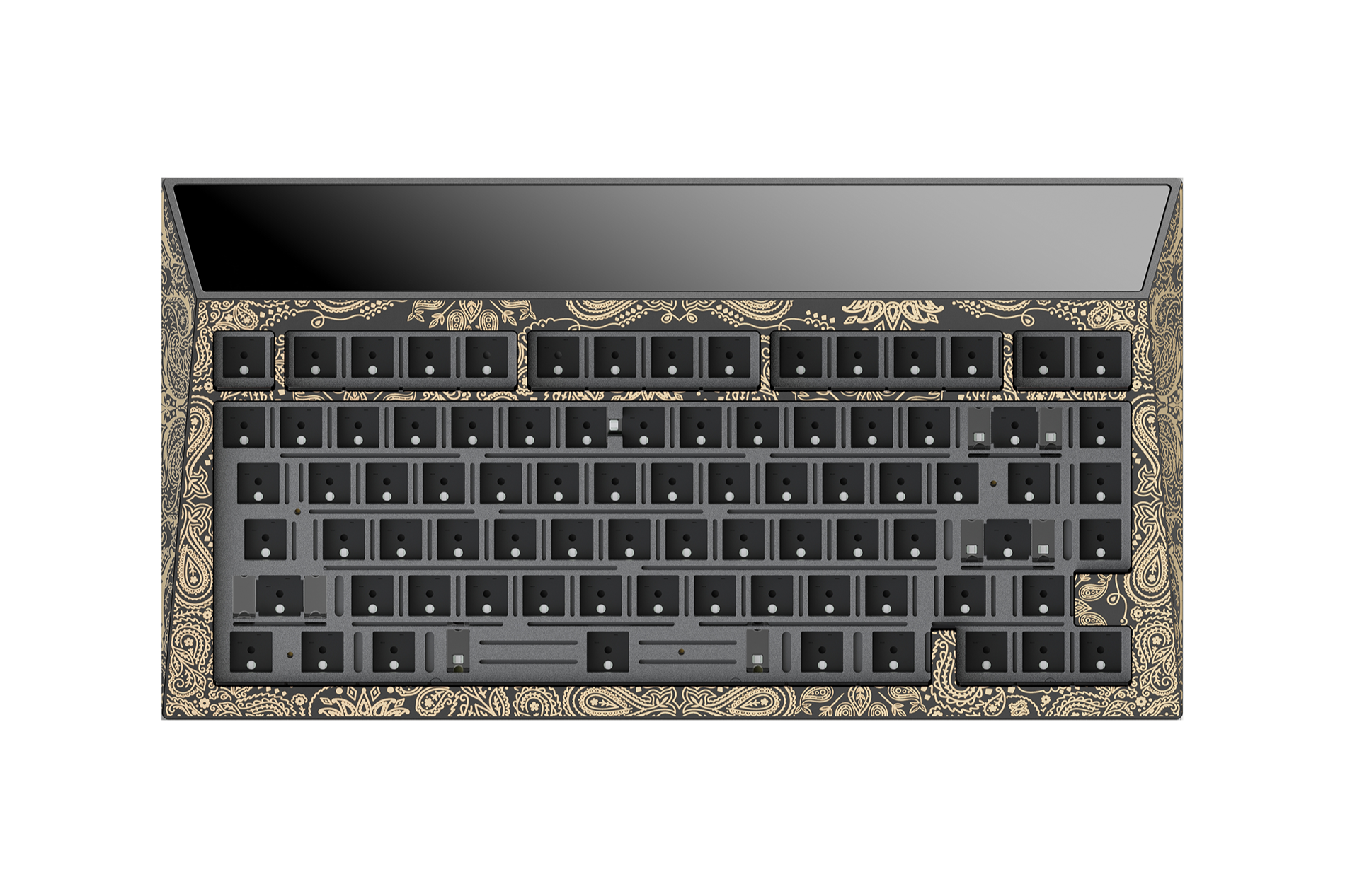 CYBERBOARD Novel Project - Gold Paisley - Angry Miao