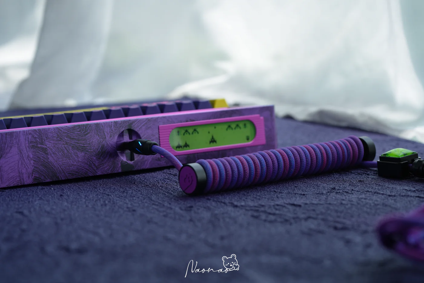 AM RGB 65 Violet Fury + WINSHOP Coiled Aviator Cable Combo - Angry Miao