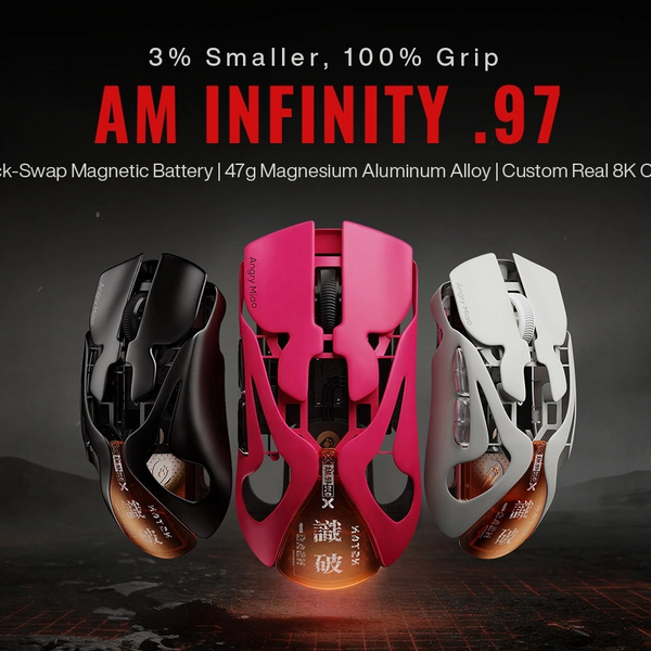 AM INFINITY .97 : Wireless Ultralight Magnesium Alloy Gaming Mouse - Angry Miao
