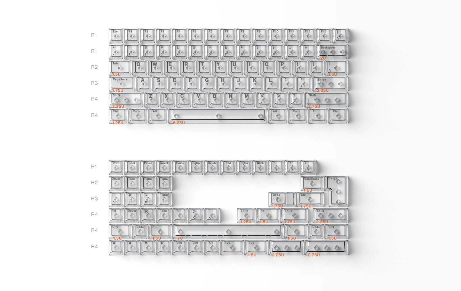 Angry Miao Glacier Keycap Set - Angry Miao
