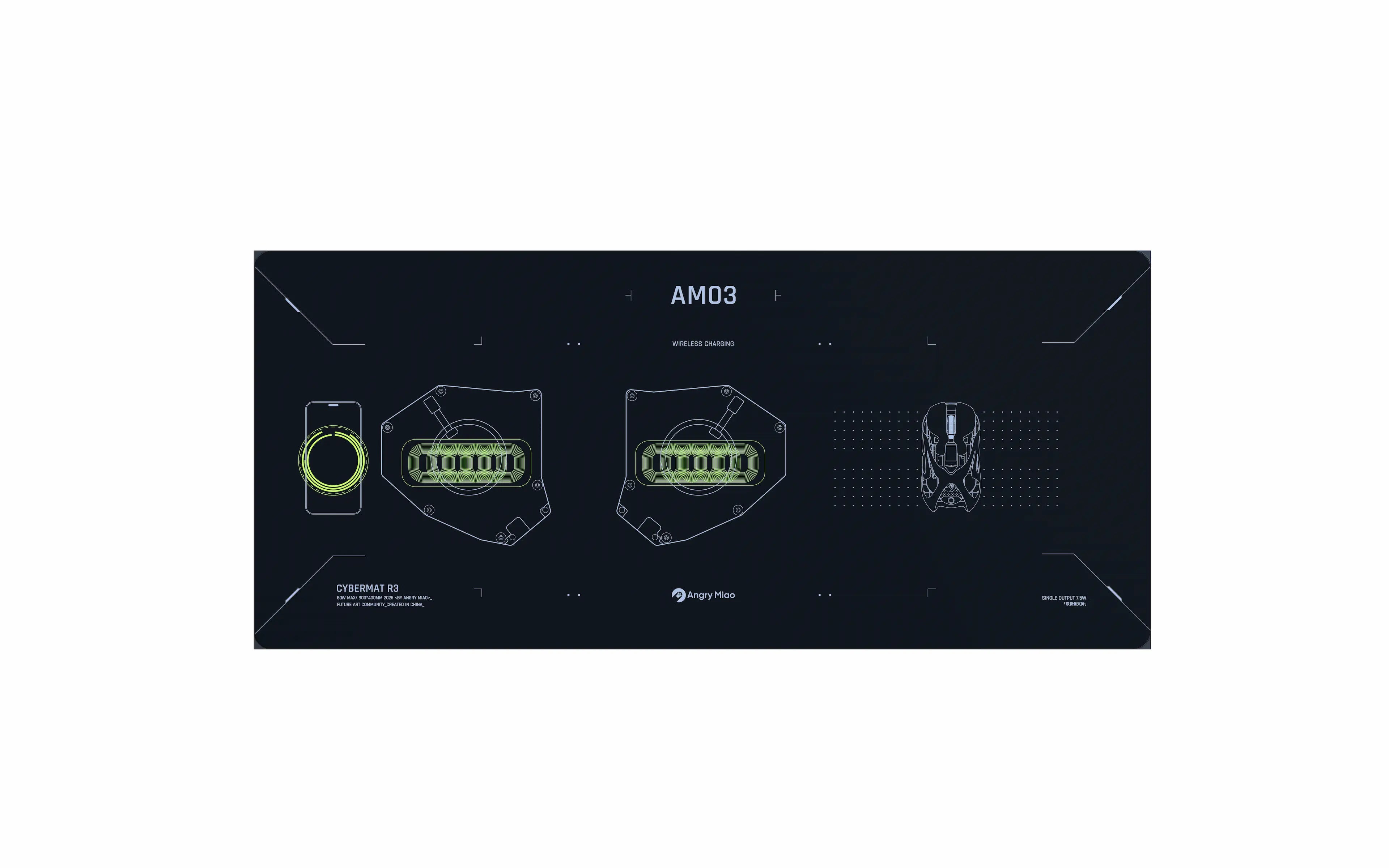 Fabric Desk Mat for CYBERMAT R3 – Angry Miao