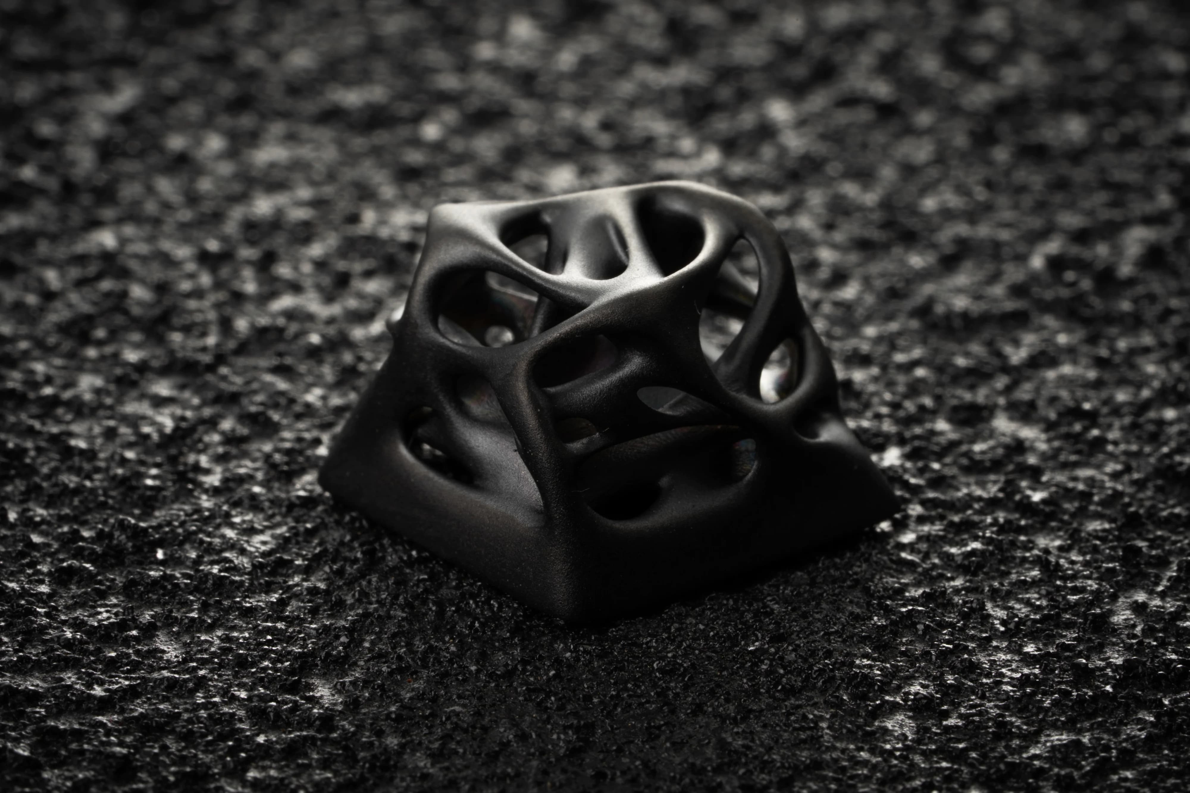 Ellipsis "Avant Silver Grind" Artisan keycap - Angry Miao