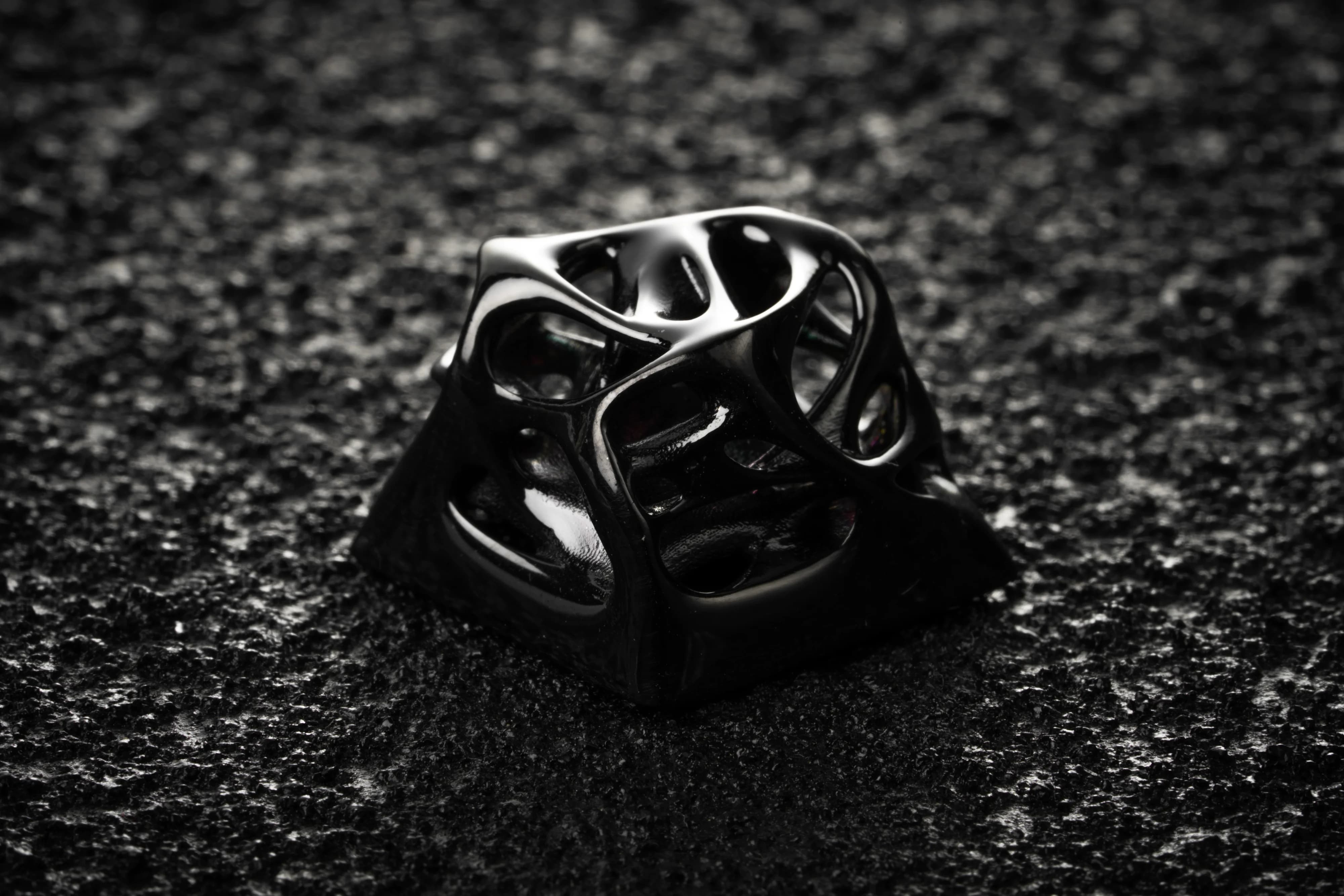 Ellipsis "Avant Silver Grind" Artisan keycap - Angry Miao