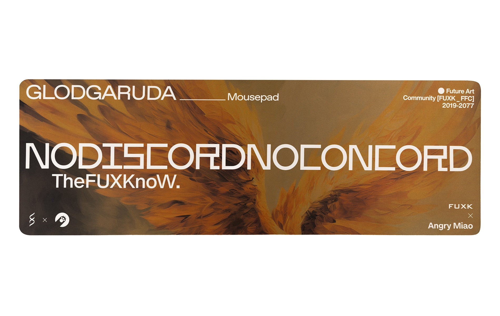 AM x FUXK GLODGARUDA Mousepad - Angry Miao