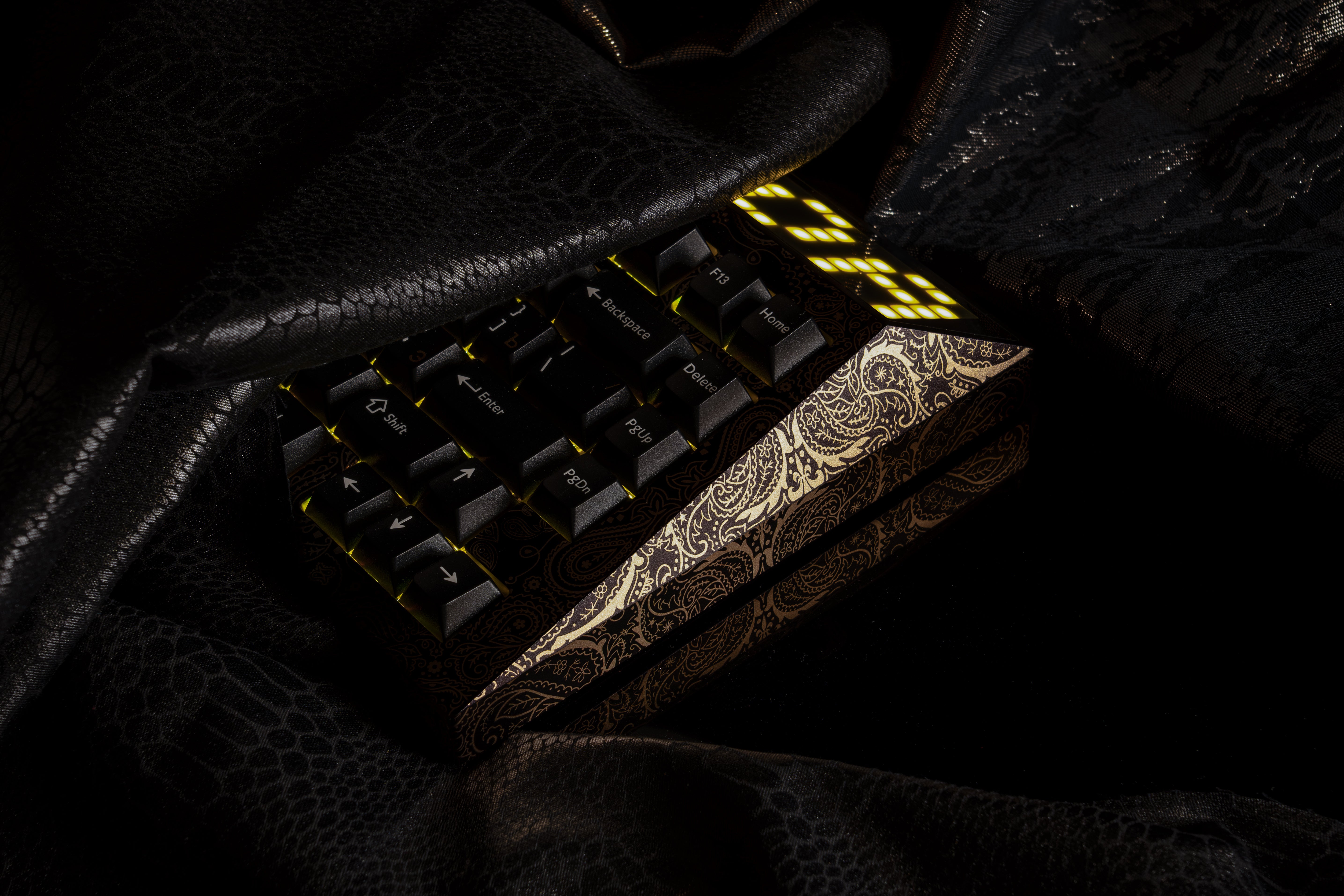 CYBERBOARD Novel Project - Gold Paisley - Angry Miao