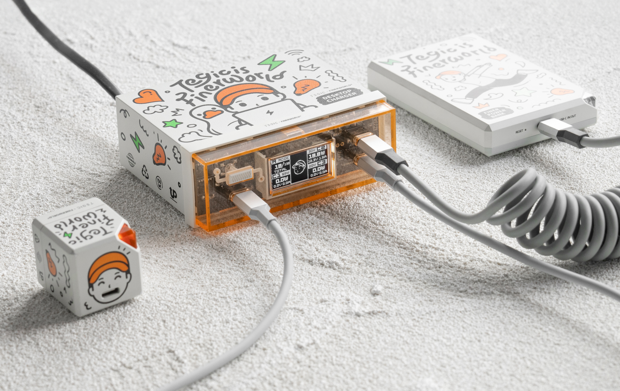 TEGIC QUICKBEE 4 Ports 130W Desktop Charging Station - Angry Miao