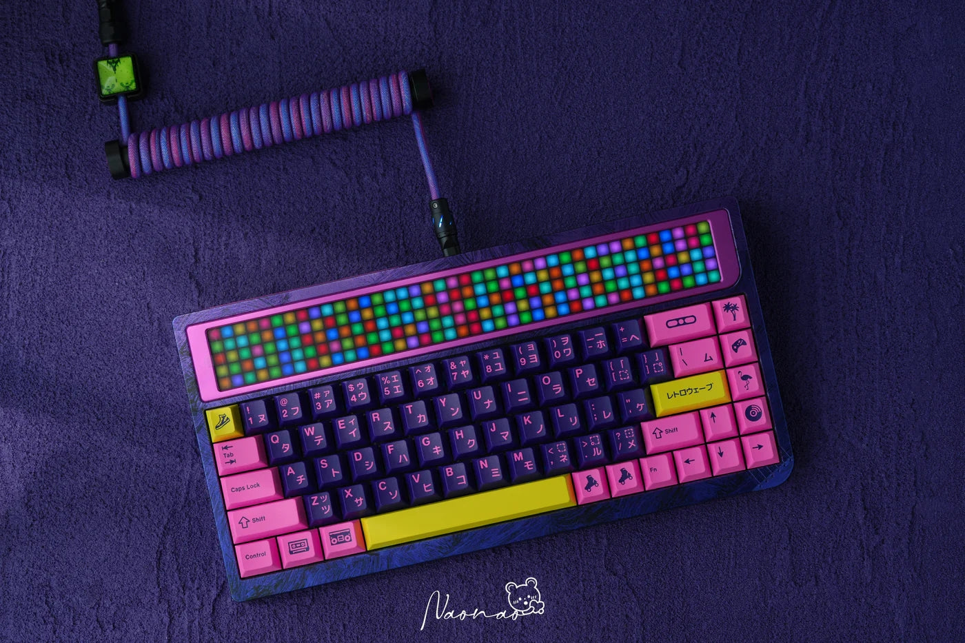 AM RGB 65 Violet Fury + WINSHOP Coiled Aviator Cable Combo - Angry Miao