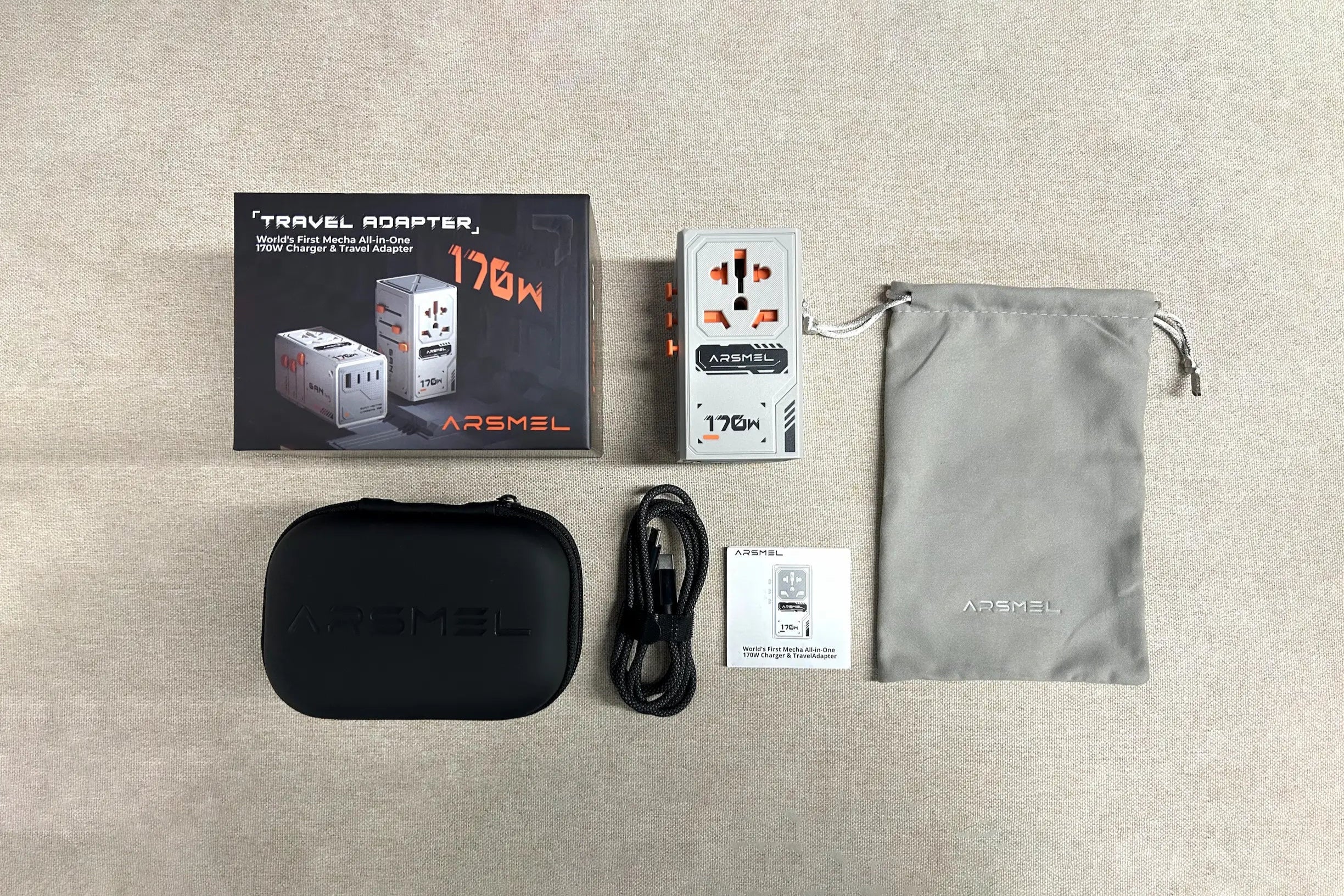 Tegic x Arsmel VisaPro 170W All-in-One Travel Adapter - Angry Miao