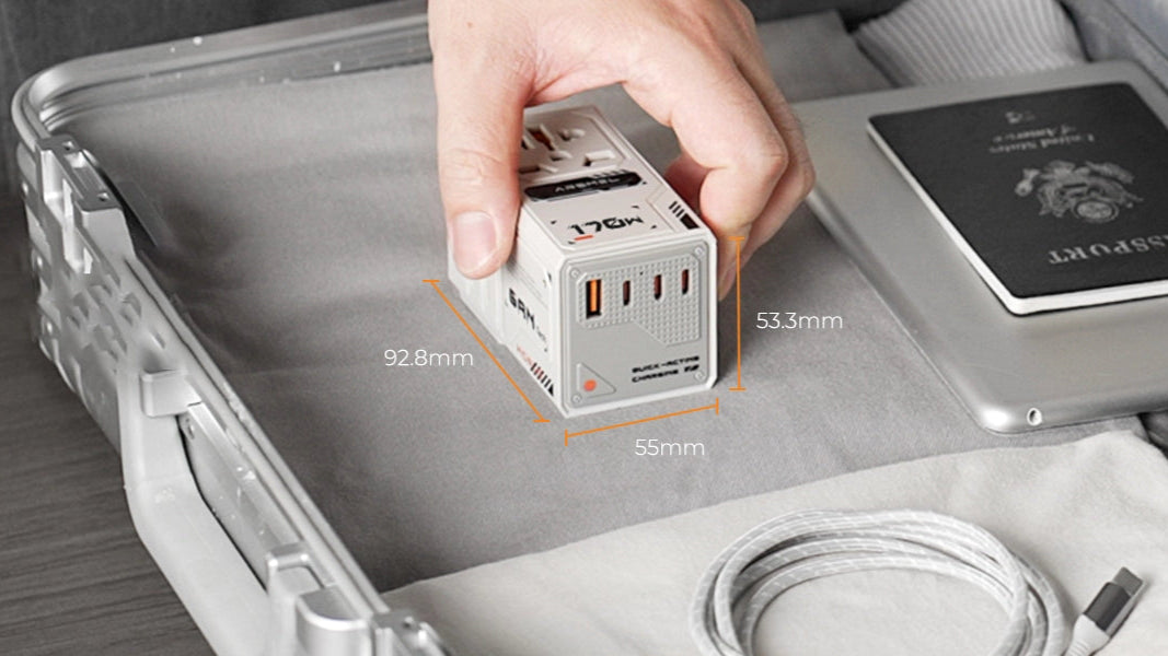 Tegic x Arsmel VisaPro 170W All-in-One Travel Adapter - Angry Miao