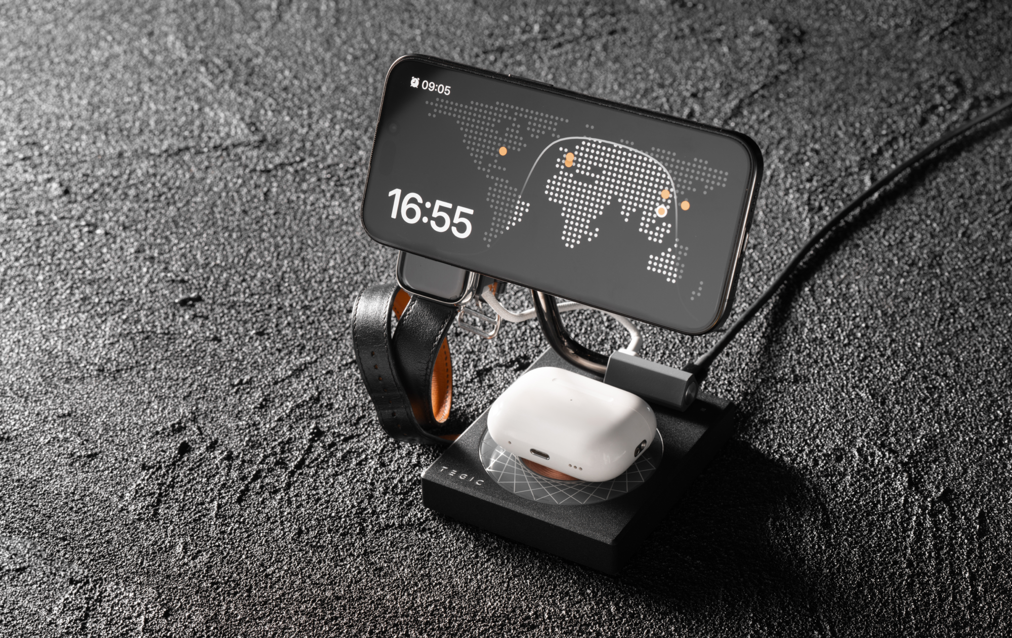 TEGIC TS-WS 3-in-1 Magnetic Wireless Charging Stand - Angry Miao