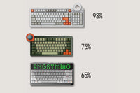 98% and 75% and 65% keyboard