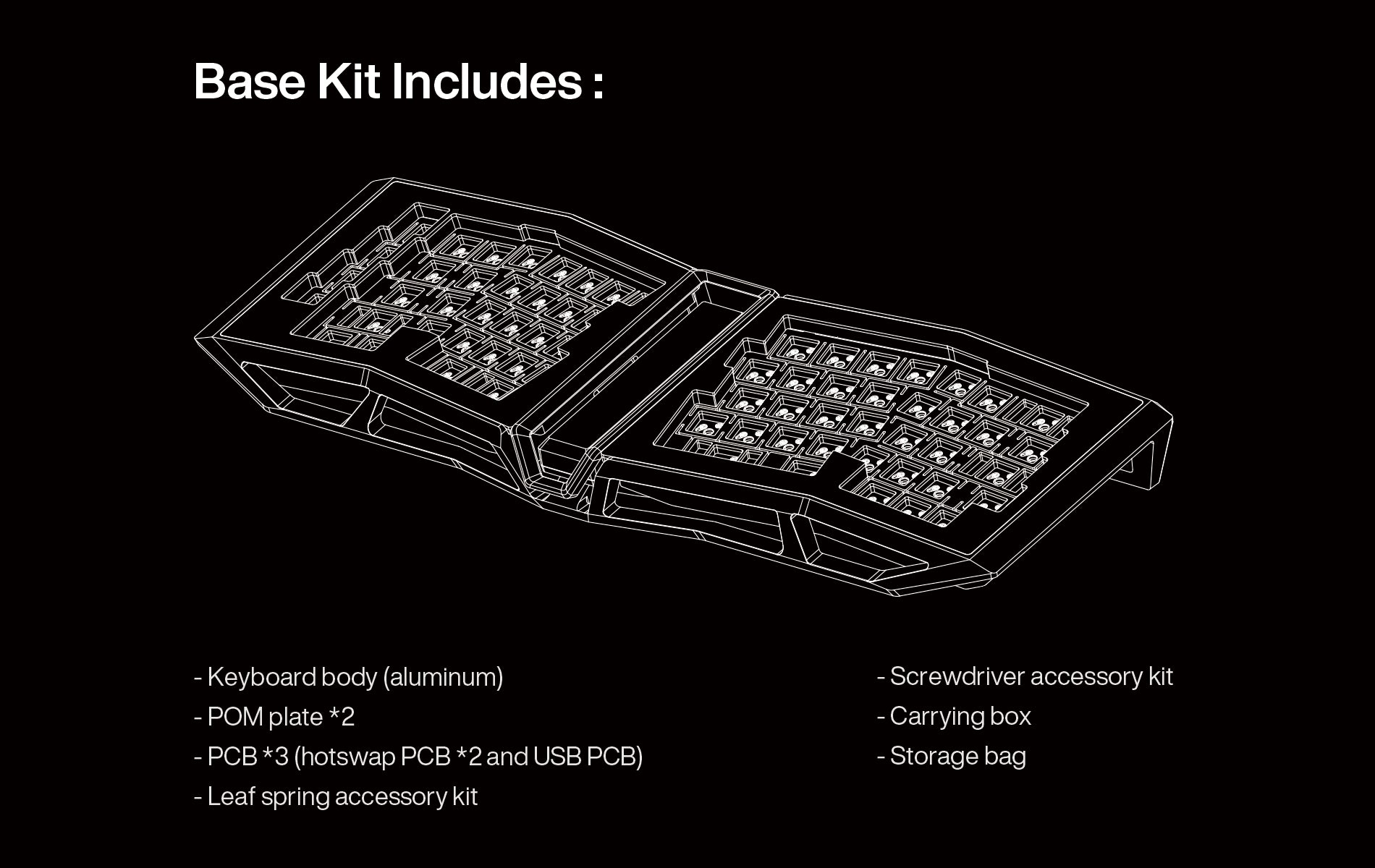 AM AFA R2 - Three-Stage Adjustable Leaf Spring Mount Alice Keyboard