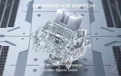 [DRY STUDIO x Gateron Custom Made] DR Rapid Ice Switch - Angry Miao
