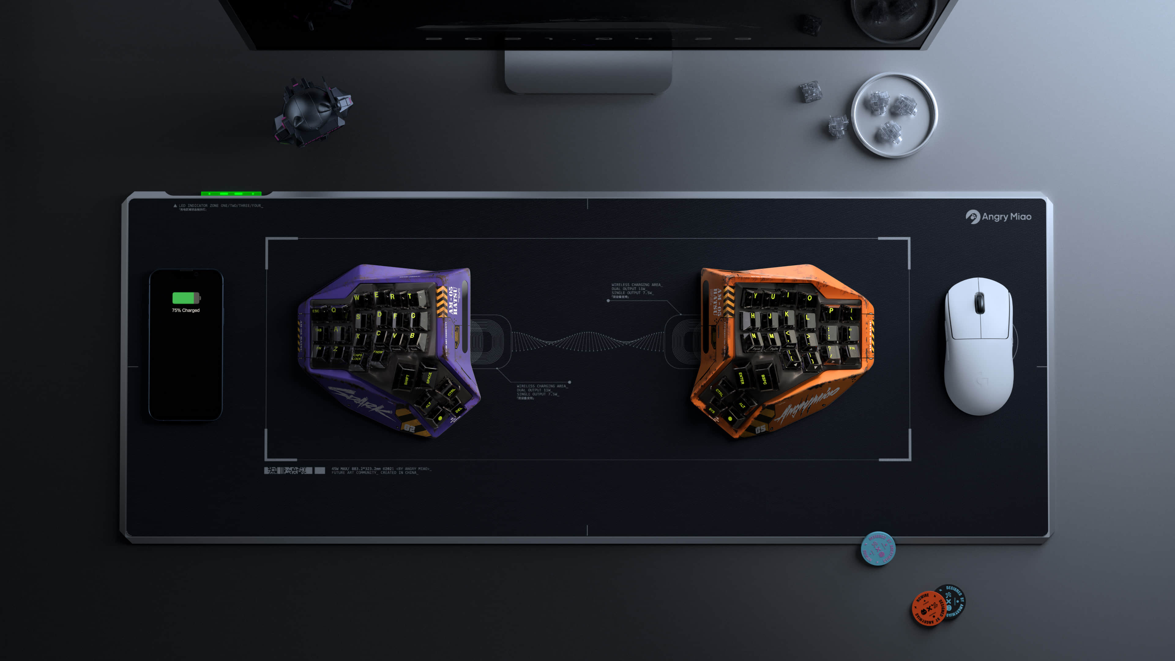 AngryMiao AM HATSU AM-05 ワイヤレスキーボード HATSU_bb0a00d3-642f-4978-b682-