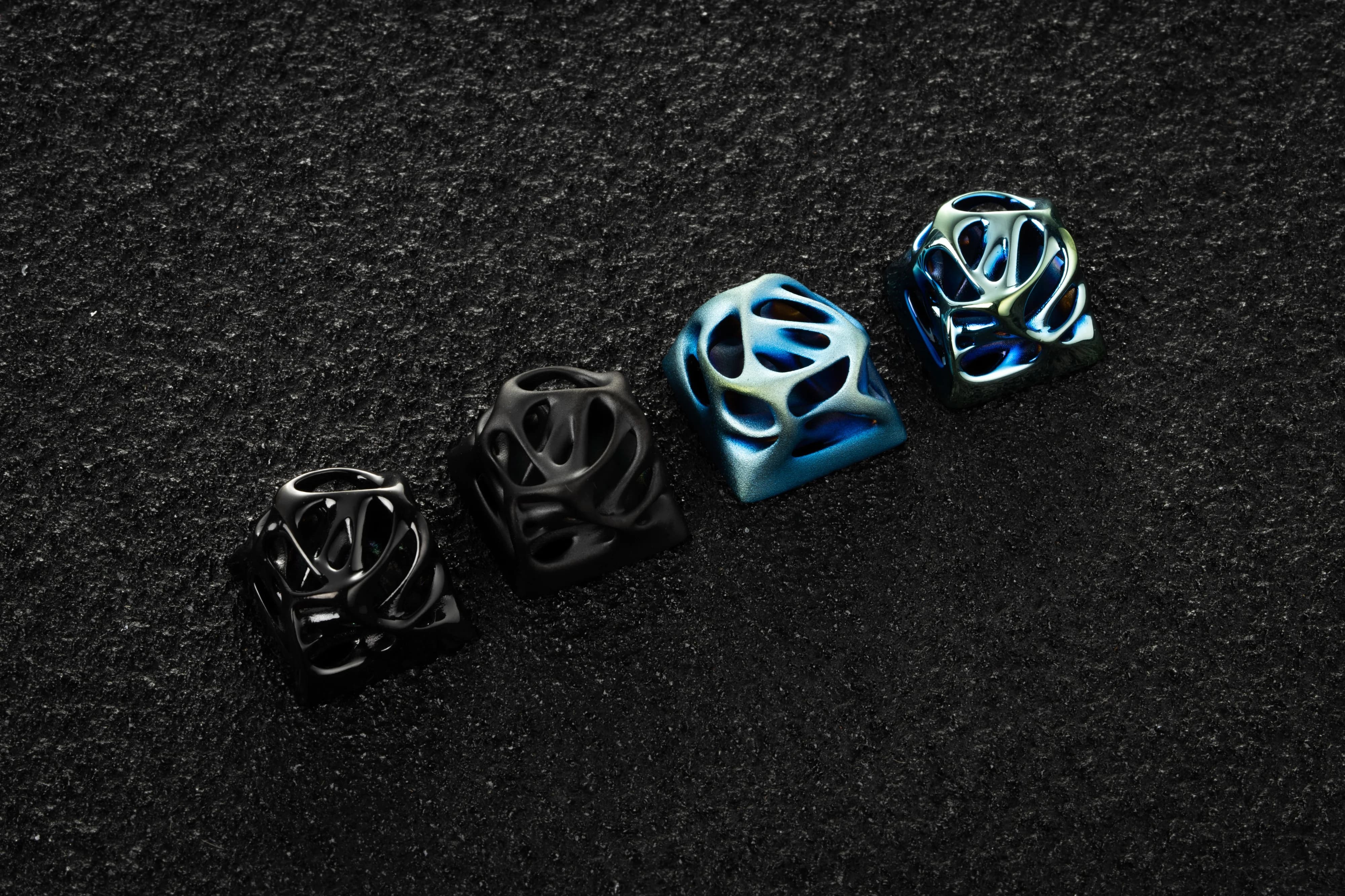 Ellipsis "Avant Silver Grind" Artisan keycap