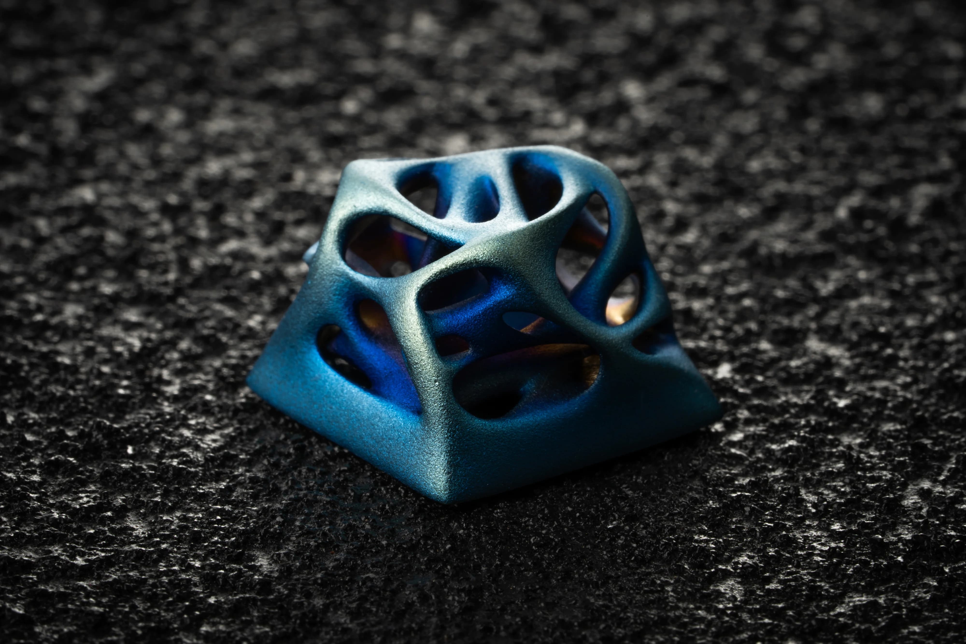 Ellipsis "Avant Silver Grind" Artisan keycap