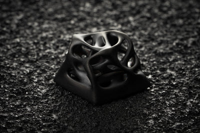 Ellipsis "Avant Silver Grind" Artisan keycap - Angry Miao