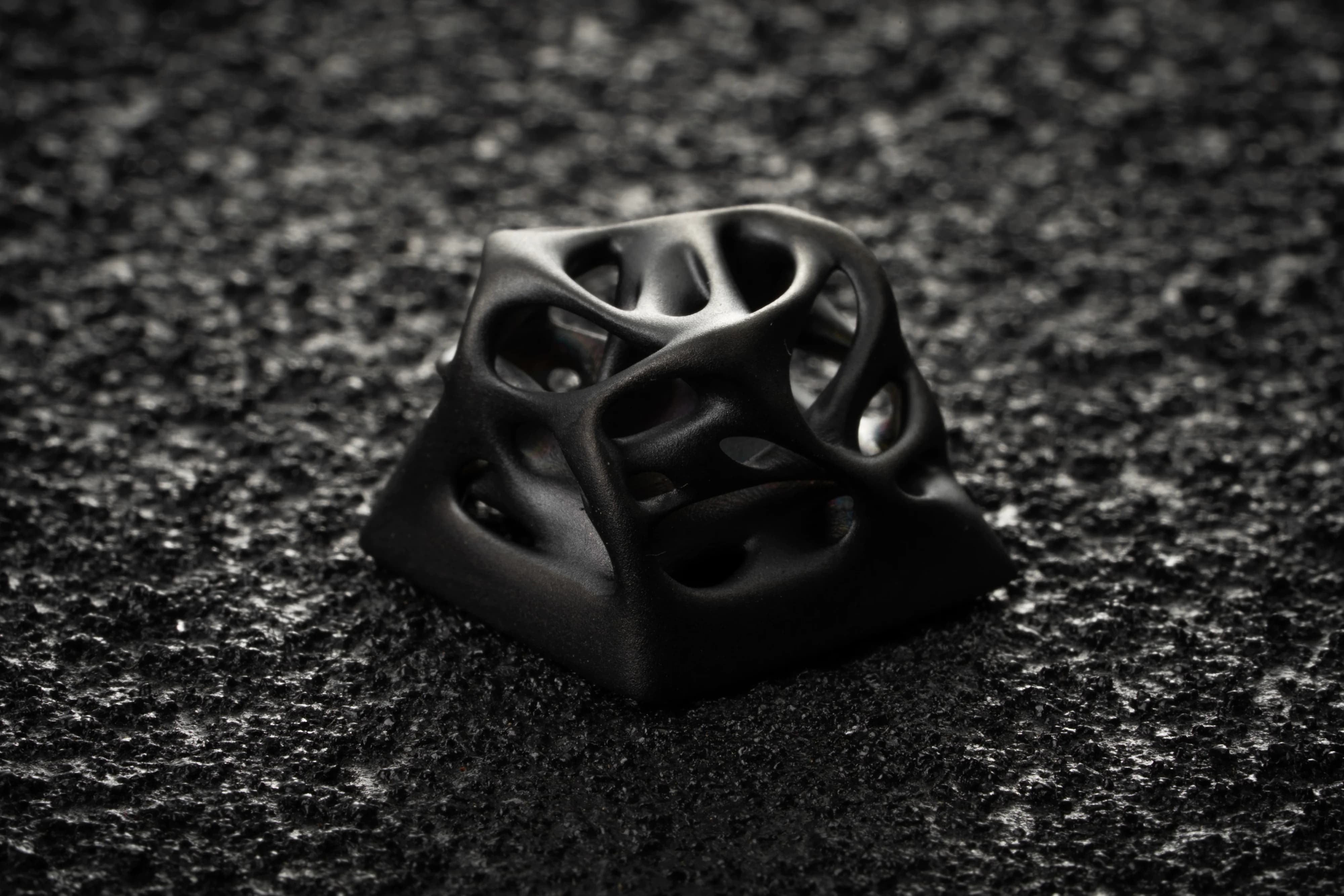 Ellipsis "Avant Silver Grind" Artisan keycap