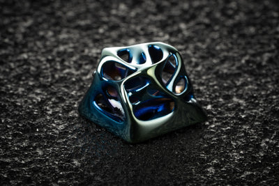 Ellipsis "Avant Silver Grind" Artisan keycap - Angry Miao