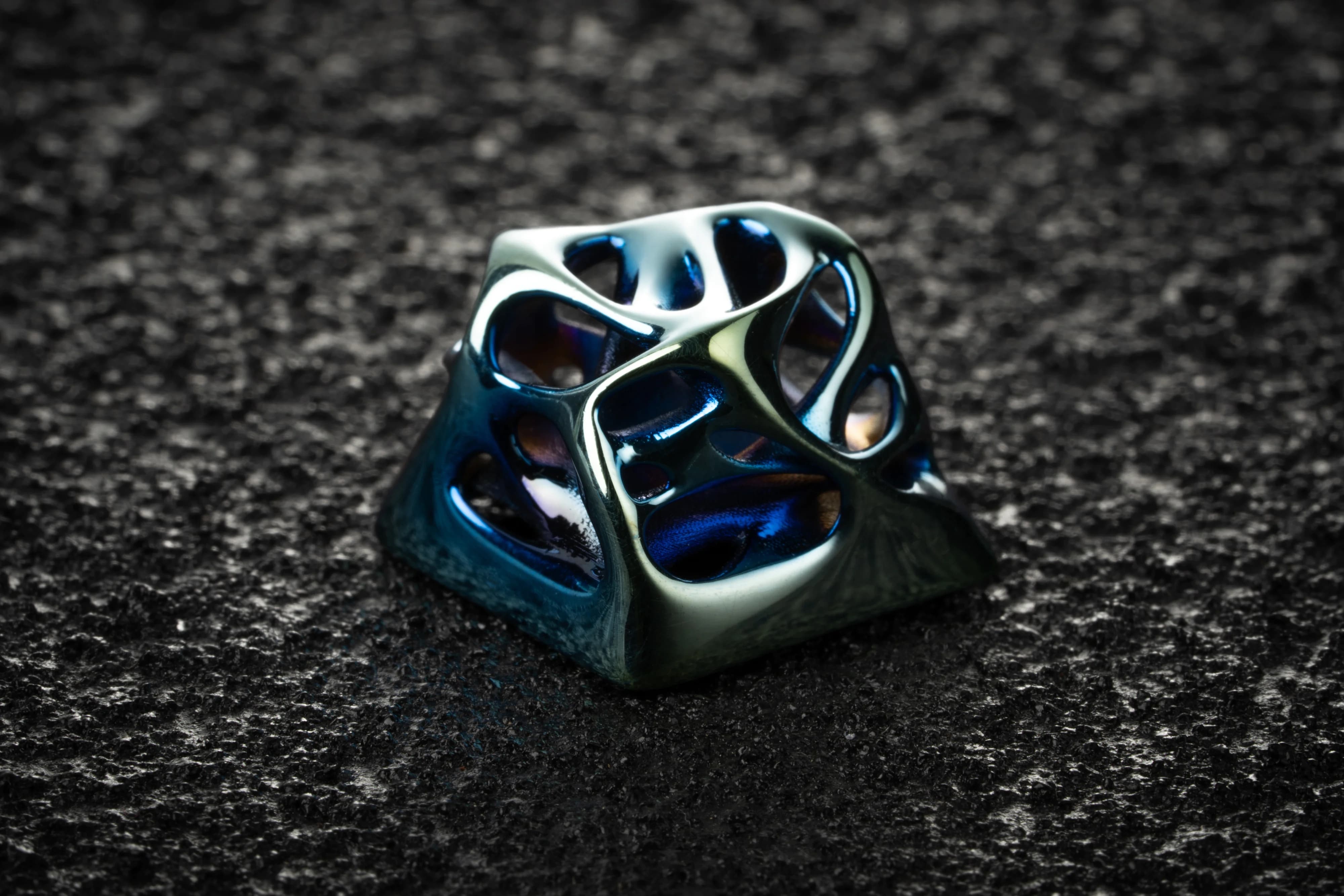 Ellipsis "Avant Silver Grind" Artisan keycap