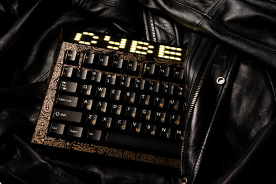 CYBERBOARD Gold Paisley Limited Edition + WINSHOP Coiled Aviator Cable Combo - Angry Miao