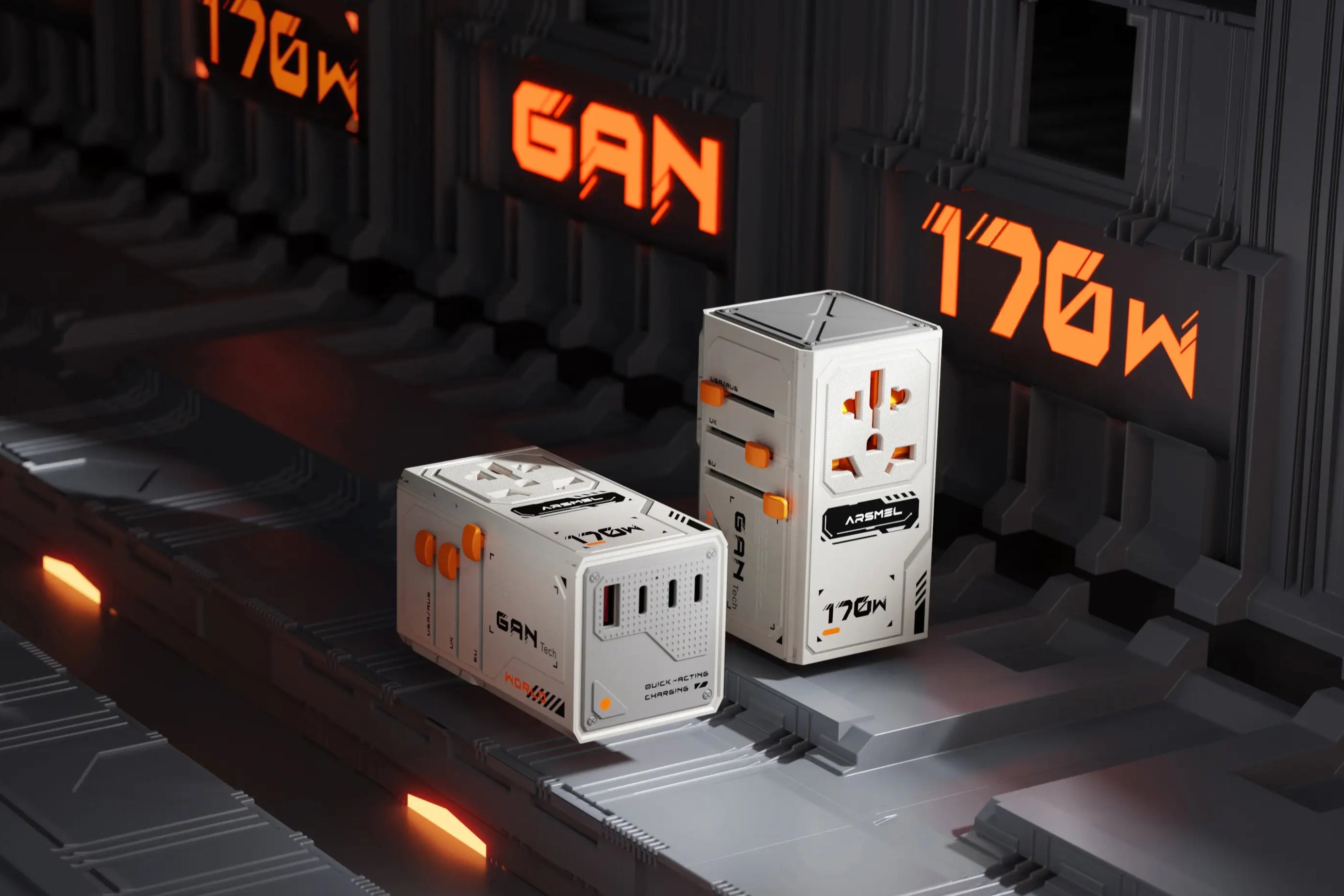 Tegic x Arsmel VisaPro 170W All-in-One Travel Adapter