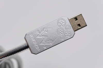 AM x WINSHOP Split Dual 8K Braided Metal + OCC Gaming Cable - Angry Miao
