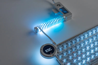 AM x WINSHOP PixelGlow Hub Coiled Cable — Custom Display & Glow