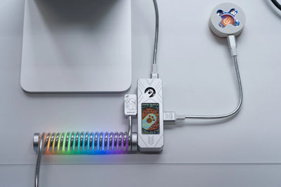 AM x WINSHOP PixelGlow Hub Coiled Cable — Custom Display & Glow
