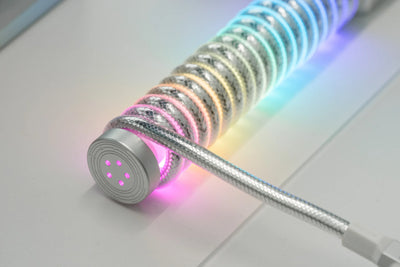 AM x WINSHOP PixelGlow Hub Coiled Cable — Custom Display & Glow